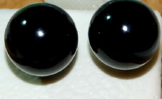 Silberohrstecker Onyx Kugel