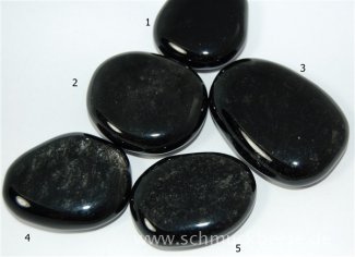 Silber-Obsidian - als Scheibenstein