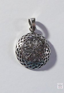 Silberanhänger Blume des Lebens