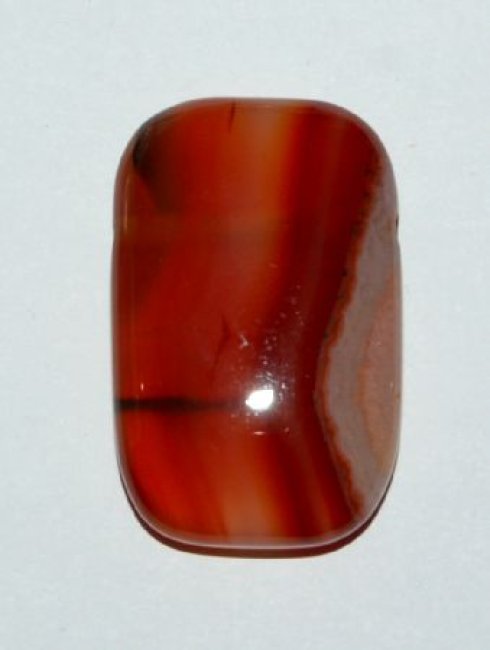 Edelstein Anhänger Karneol rechteckig