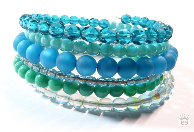 Memory Wire, grün-türkis