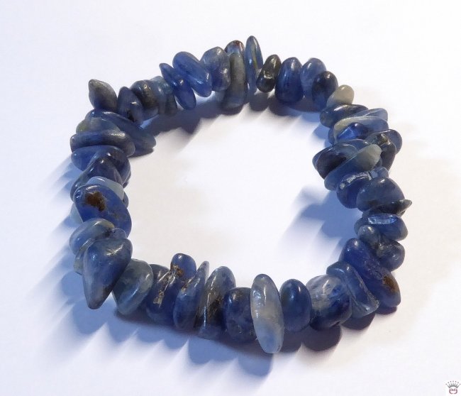 Einreihiges Splitterarmband Disthen