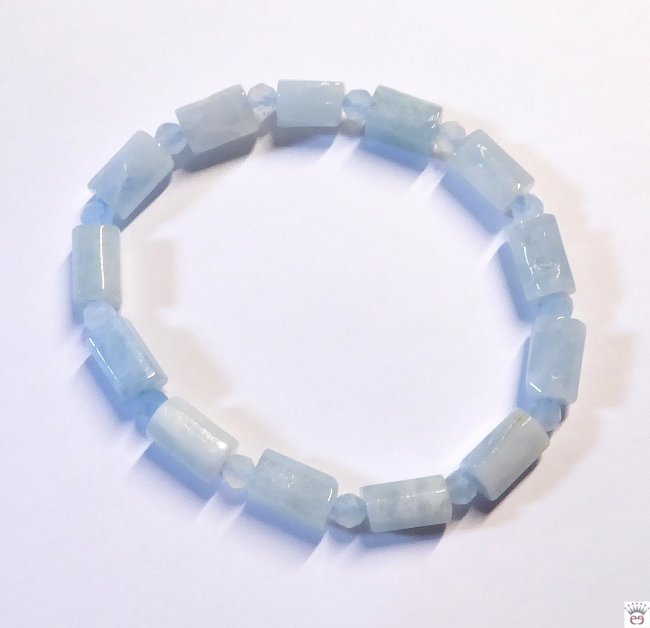 Armschmuck Aquamarin, facettiert
