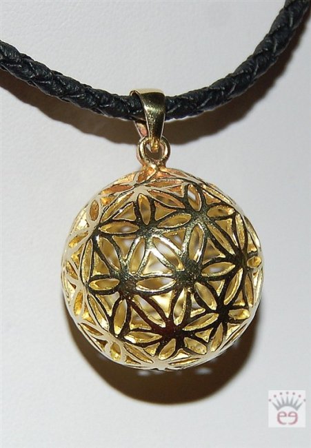 Bronze-Anhänger Blume des Lebens