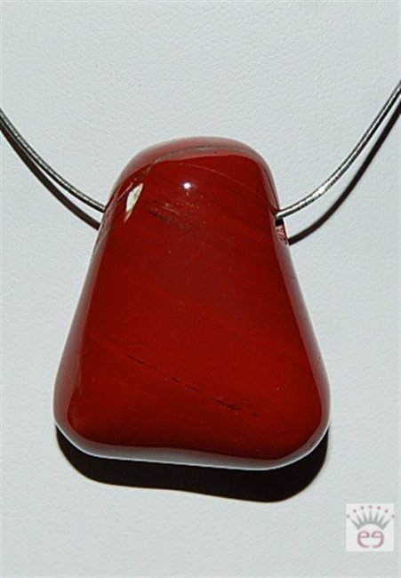Freiform Anhänger Jaspis rot