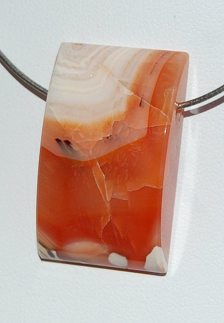 Edelsteinanhänger Karneol, Rechteck