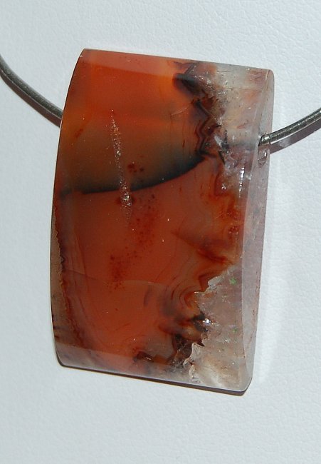 Edelsteinanhänger Karneol, Rechteck