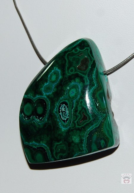 Edelsteinanhänger Malachit, Freiform