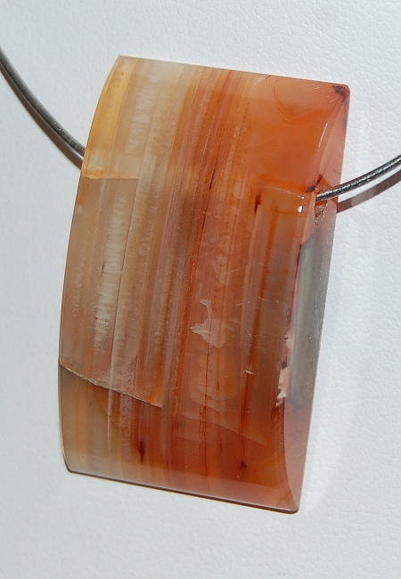 Edelsteinanhänger Karneol, Rechteck