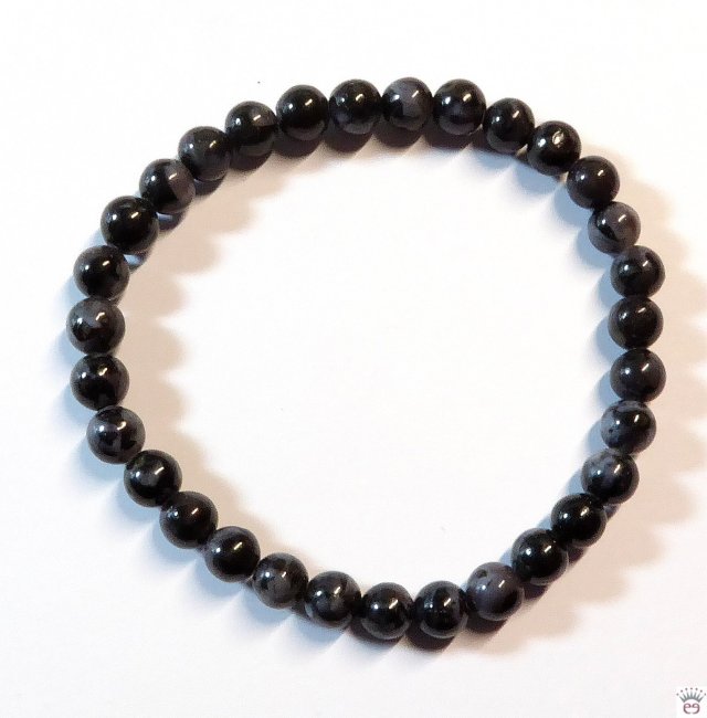 Armschmuck Kugelarmband Gabbro, ca. 6 mm