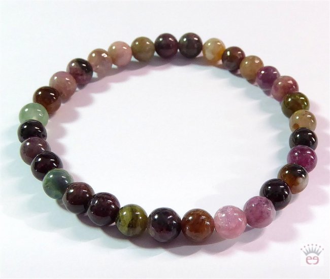 Armschmuck Kugelarmband Turmalin, ca. 6 mm