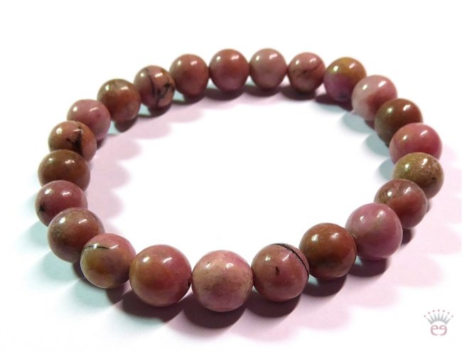 Armschmuck Kugelarmband Rhodonit