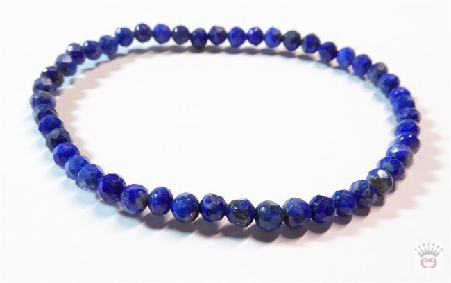 Armband Lapislazuli, facettiert, 4mm
