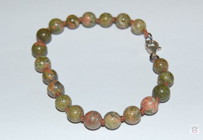 Geknotetes Kugelarmband Unakit