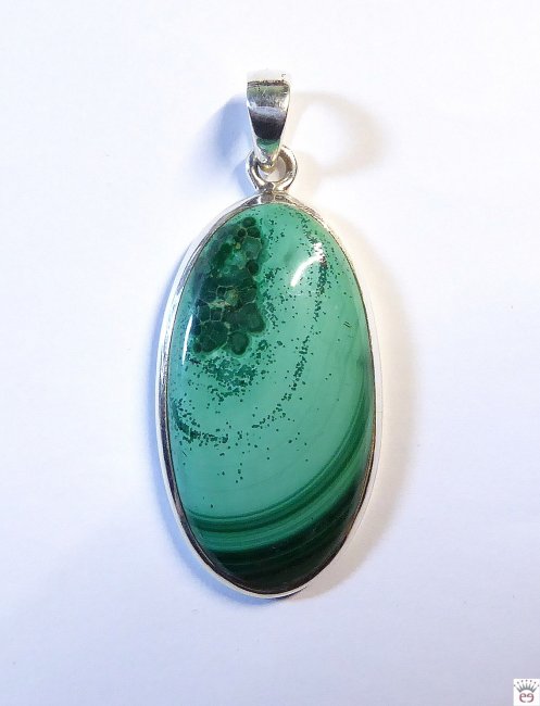 Edelsteinanhänger Malachit Silber 925