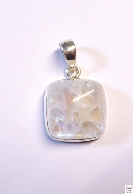 Edelsteinanhänger Mondstein, Silber 925