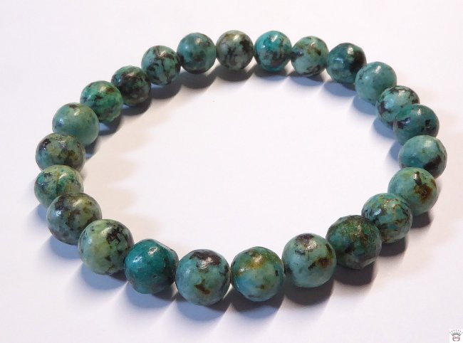 Kugelarmband Afrikanischer Türkis, 8mm