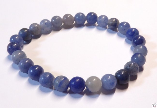 Kugelarmband Blauquarz, 8mm