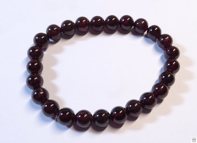 Kugelarmband Granat, 8mm