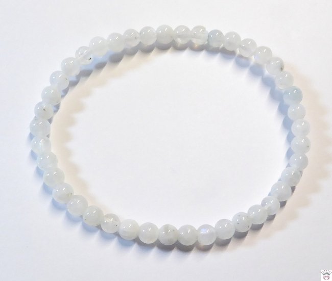 Armschmuck Kugelarmband Mondstein, ca. 4 mm