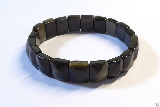 Edelsteinarmband Obsidian