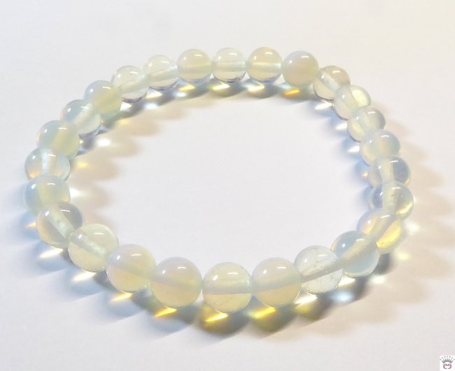 Armband Opalglas, 8mm