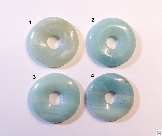 Donut rund, Amazonit, ca.30 mm