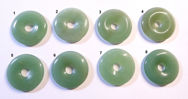 Donut rund, Aventurin grün, ca.30 mm