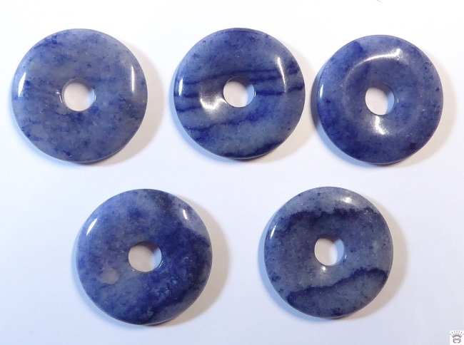 Donut rund, Blauquarz, ca.30 mm