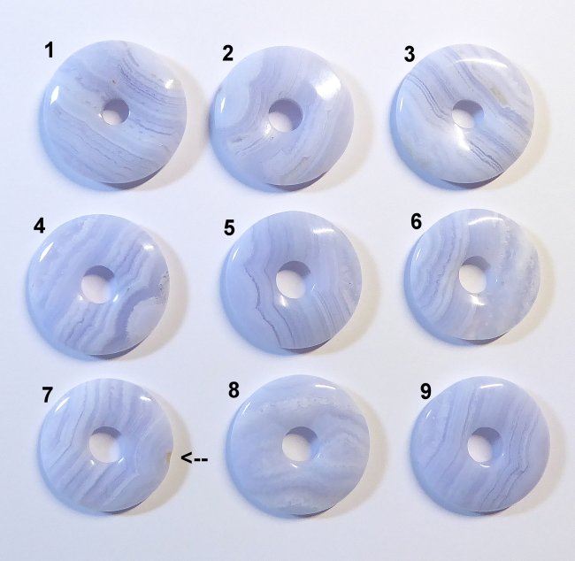 Chalcedon Donut, 28-30 mm
