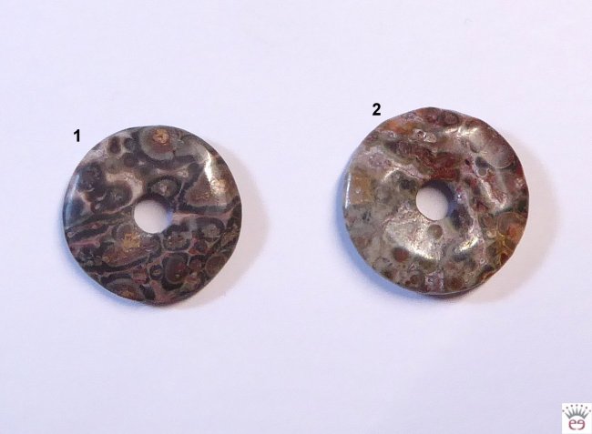 Donut Leopardenstein (Rhyolith), ca. 15 mm