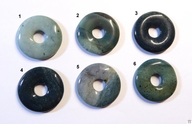 Anhänger Donut, Ozelot-Jaspis, ca. 30 mm