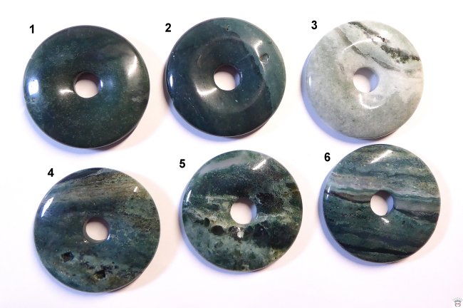 Anhänger Donut, Ozelot-Jaspis, ca. 40 mm