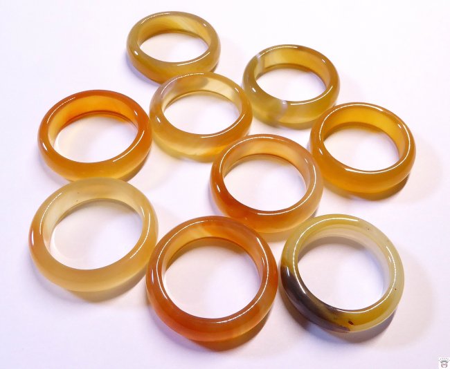 Achat gelb-orange-Ring