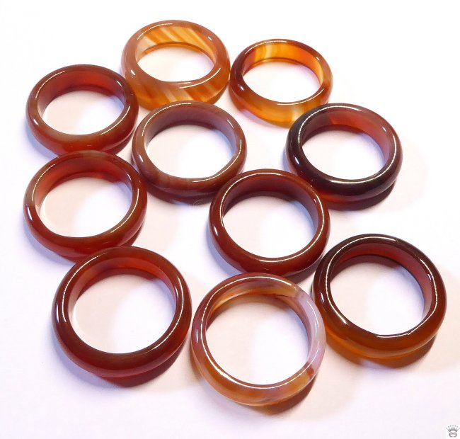 Achat rotbraun-Ring