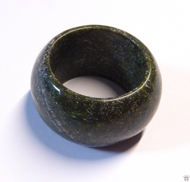 Edelsteinring Schlangenhautjaspis