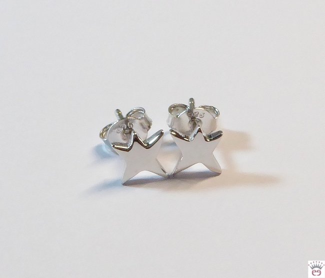 Silberohrstecker Stern, Kinderschmuck