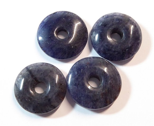 Donut Blauquarz, ca. 15 mm