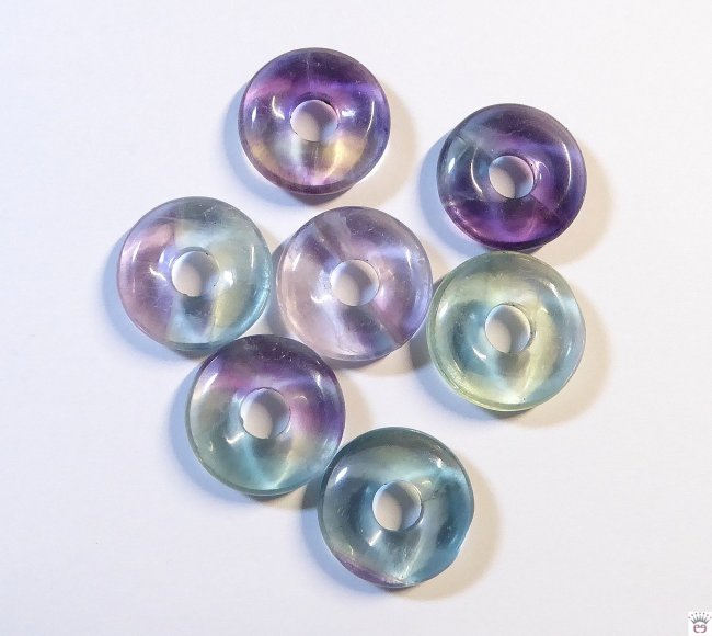 Mini-Donut Fluorit, ca. 15mm