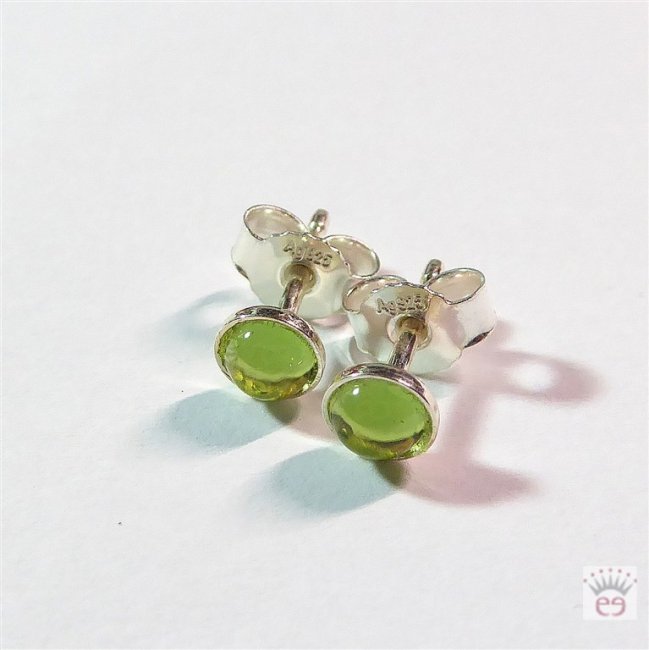 Silberohrstecker Peridot
