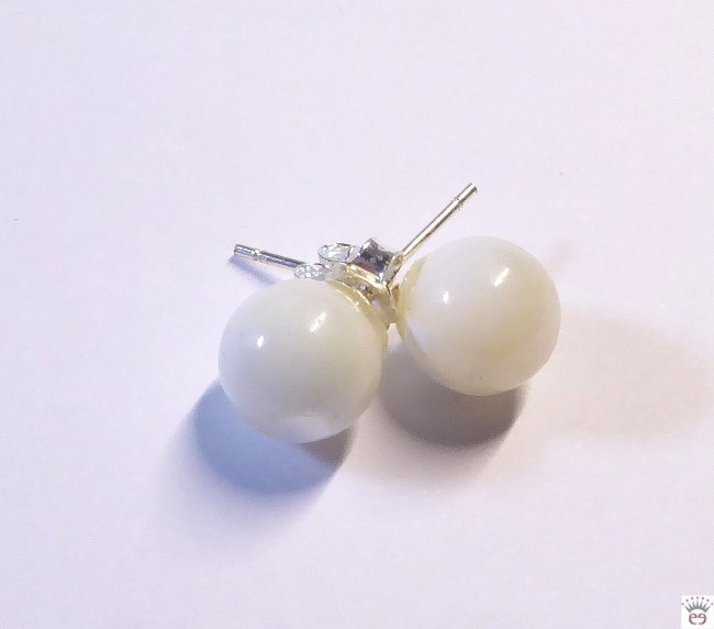 Silberohrstecker Perlmutt