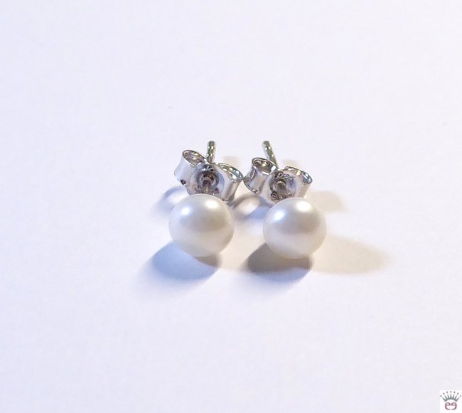 Silberohrstecker Süsswasserzuchtperlen