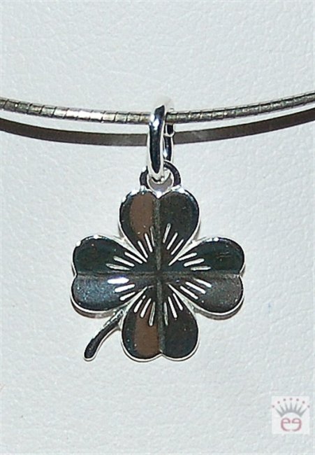 Silberanhänger Kleeblatt