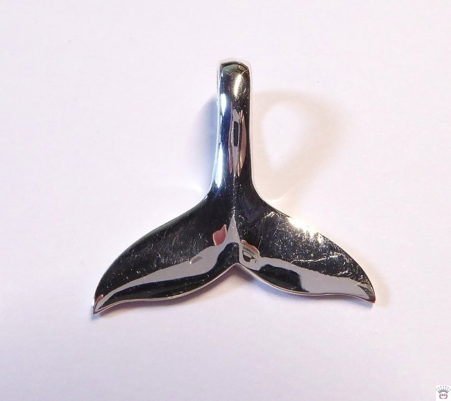 Silberanhänger Walflosse