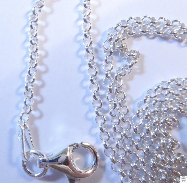 Silberkette Erbskette ca. 1,8 mm, Detail