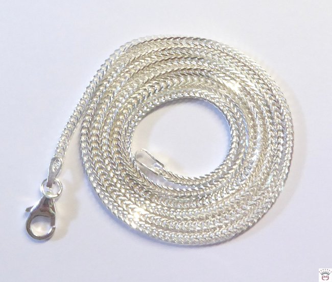 Silberkette Fuchsschwanzcollier