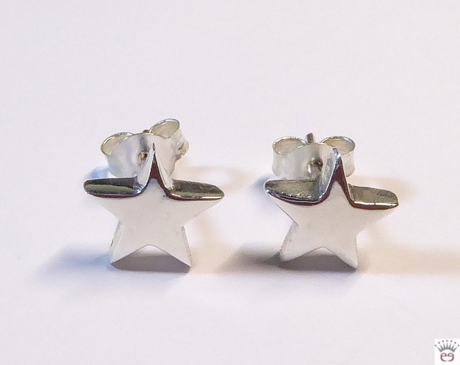 Silberohrstecker Stern