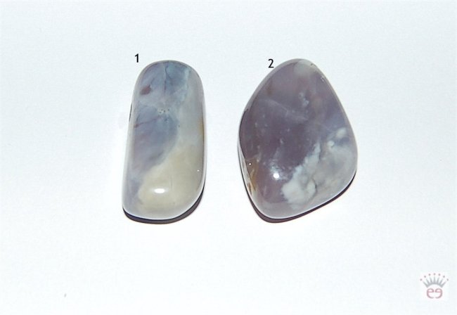 Lavendel Chalcedon Trommelstein