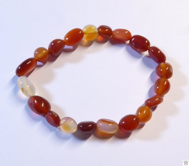 Edelsteinarmband Achat, Nuggets klein