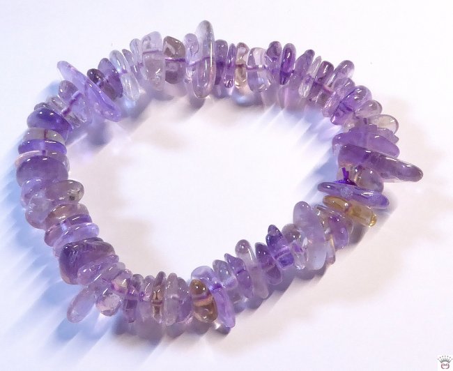 Einreihiges Splitterarmband Ametrin